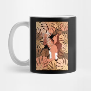 The girl and the giraffe Mug